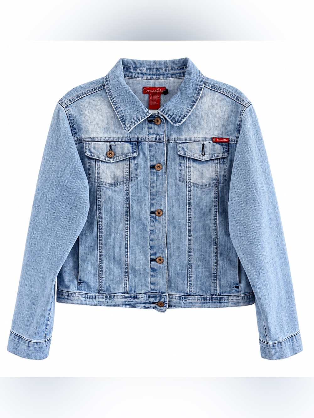 Vintage Y2K Southpole Junior Collection Denim Jacket Women XXL Light Wash